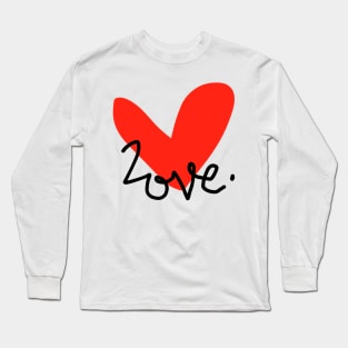 Red Heart Love Long Sleeve T-Shirt